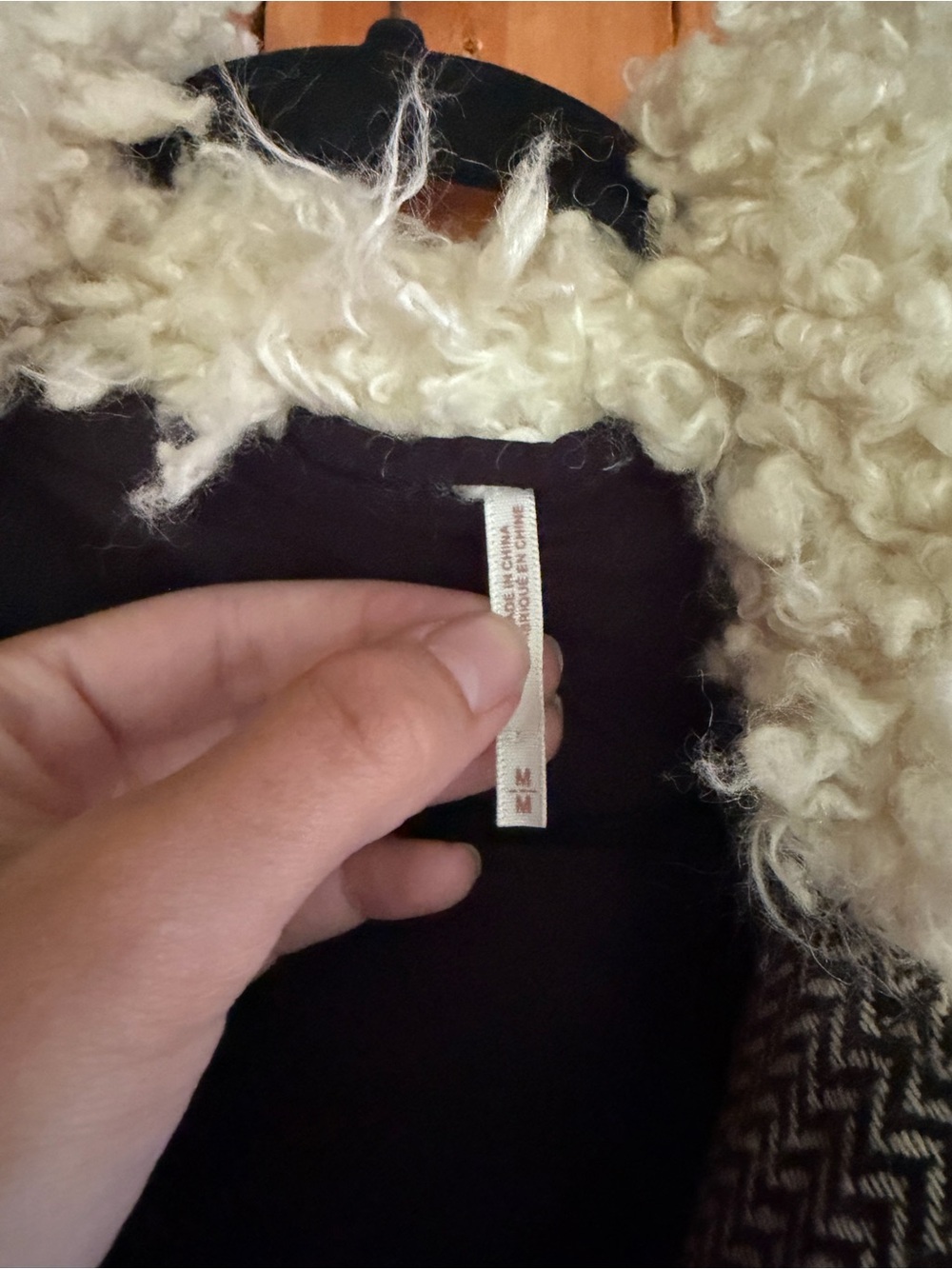 Free People Ivory Sherpa Moto Jacket - Picture 4 of 6